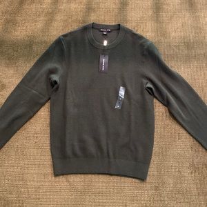 Mens Michael Kors Dark Green Sweater